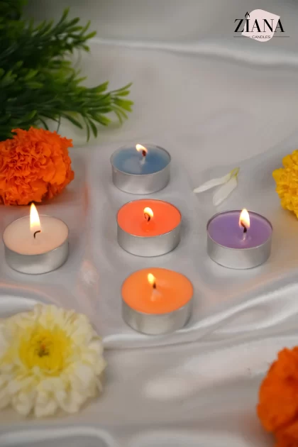 Silver T-Light Candle