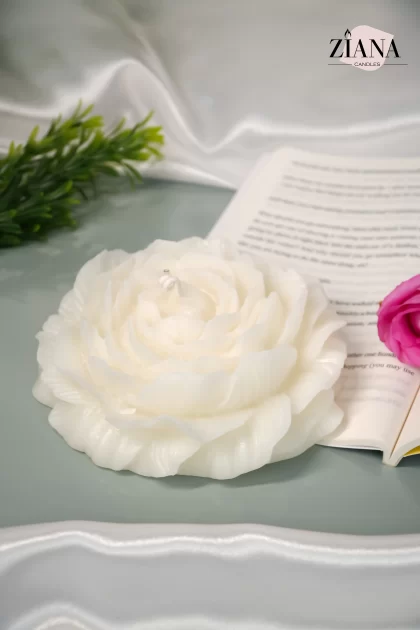 Big Peony Flower Candle